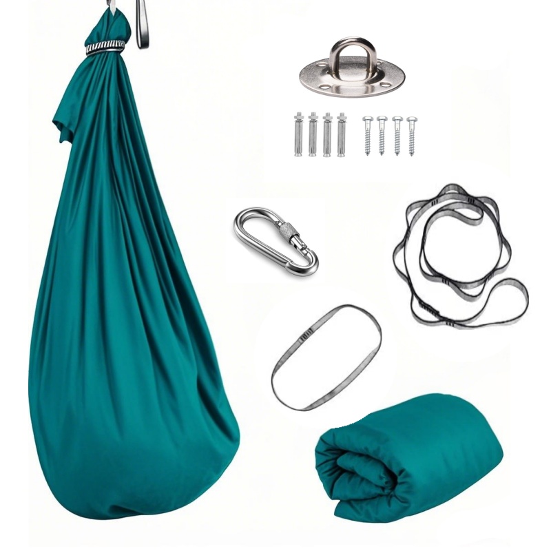 Yoga Trapeze Swing - 1.5*2.8m Elastic Swing Hammock Indoor and