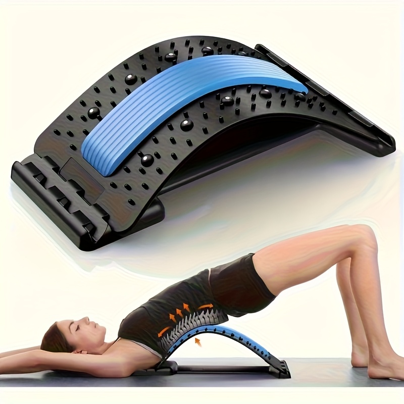 Fitness Home Gym Equipment - 3-Level Back Stretcher Posture Corrector Lumbar