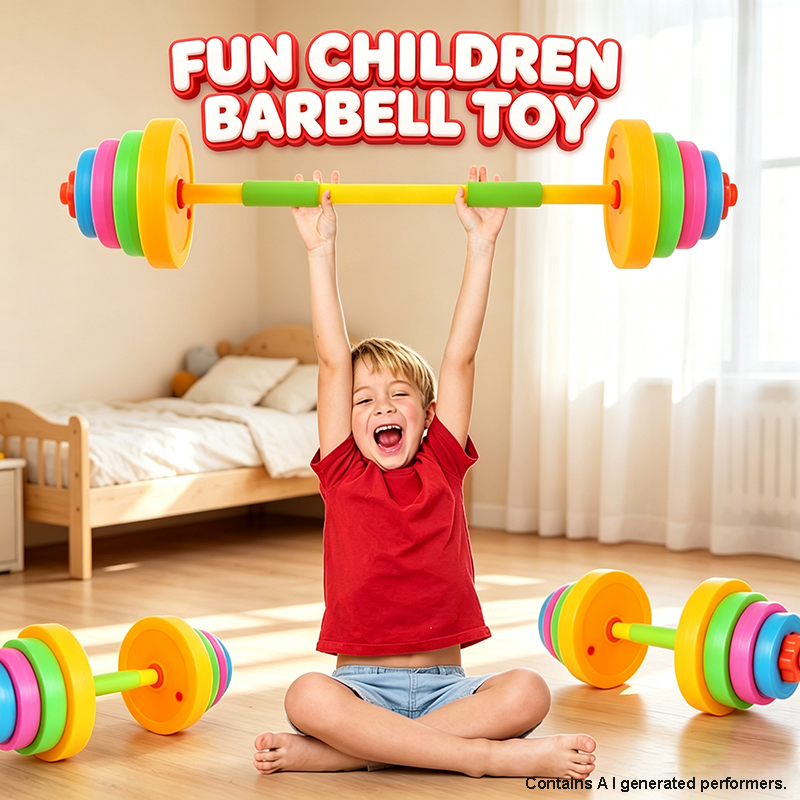 Home Gym Kit - Kids Adjustable-weight Dumbbell Barbell Toy Fitness
