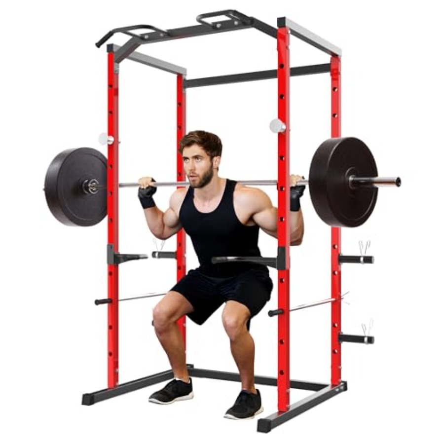Home Gym Rack - Heavy-Duty Power Cage with Pull-Up Bar