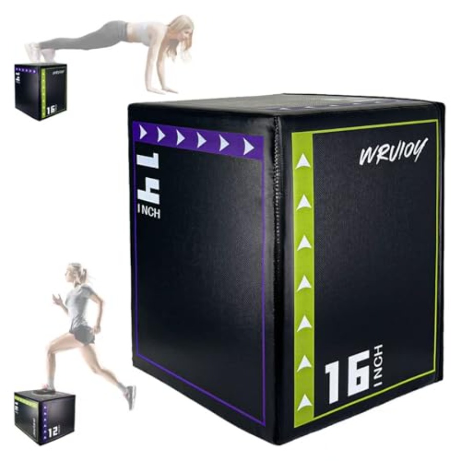 Home Gym Jump Box - Home gym exercise box: foam black