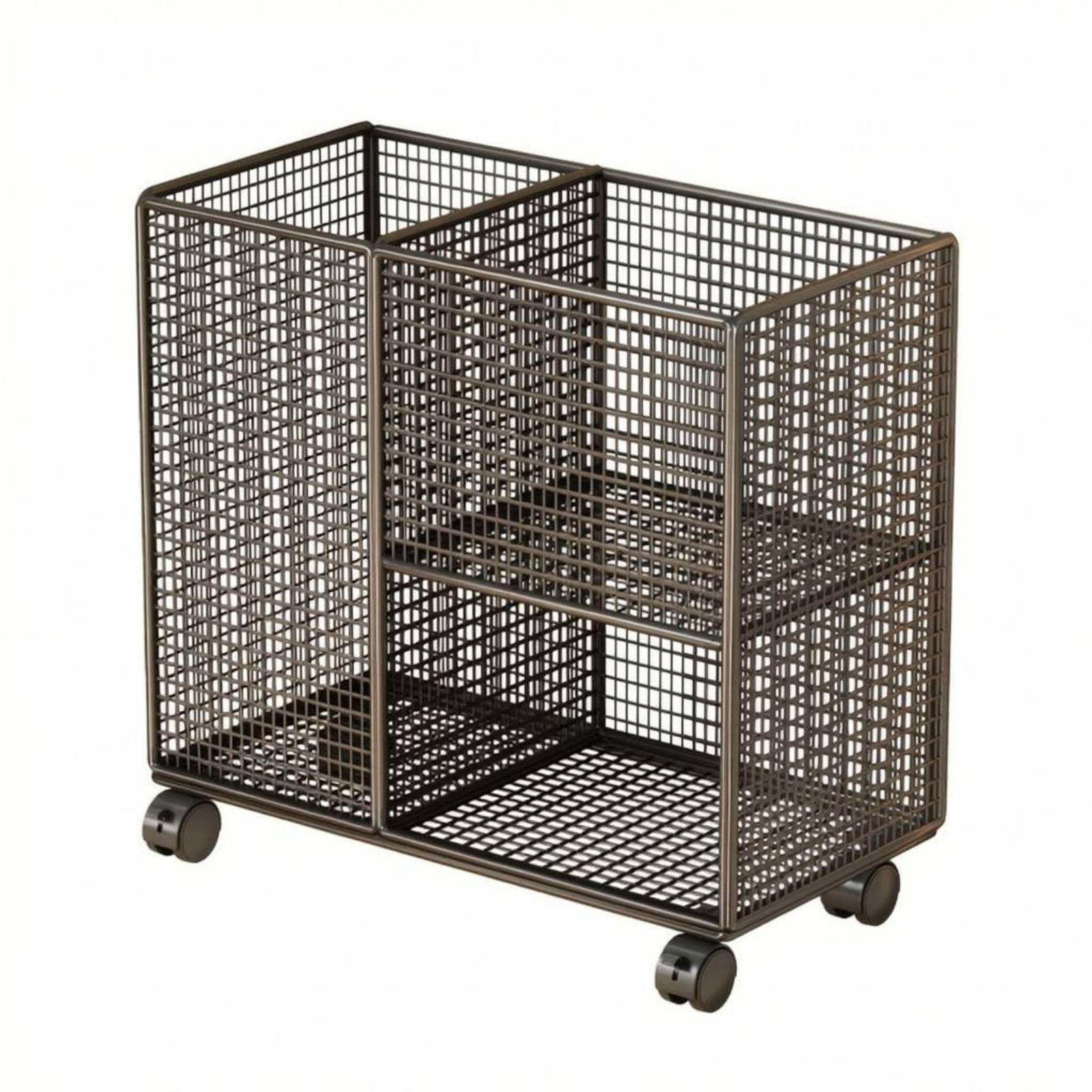 Fitness Home Gym Equipment - Fitness Storage Rack Two-Tier Mesh Storage