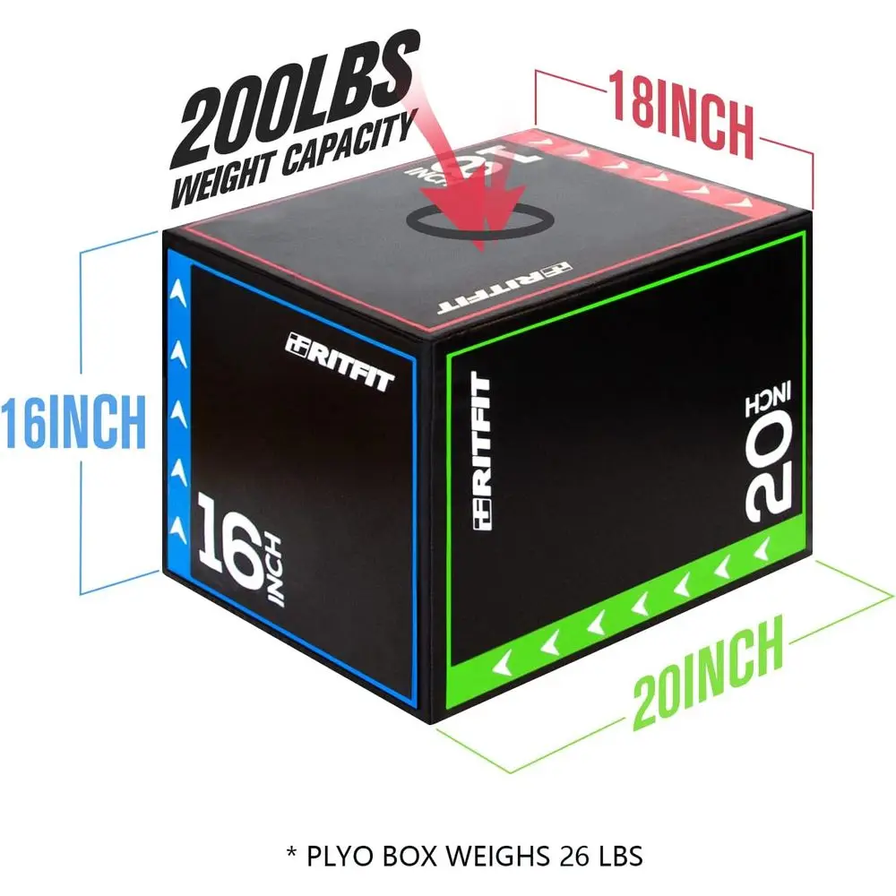 3-in-1 Plyometric Box Set - 30 - Home Gym Jump Box 评论和价格