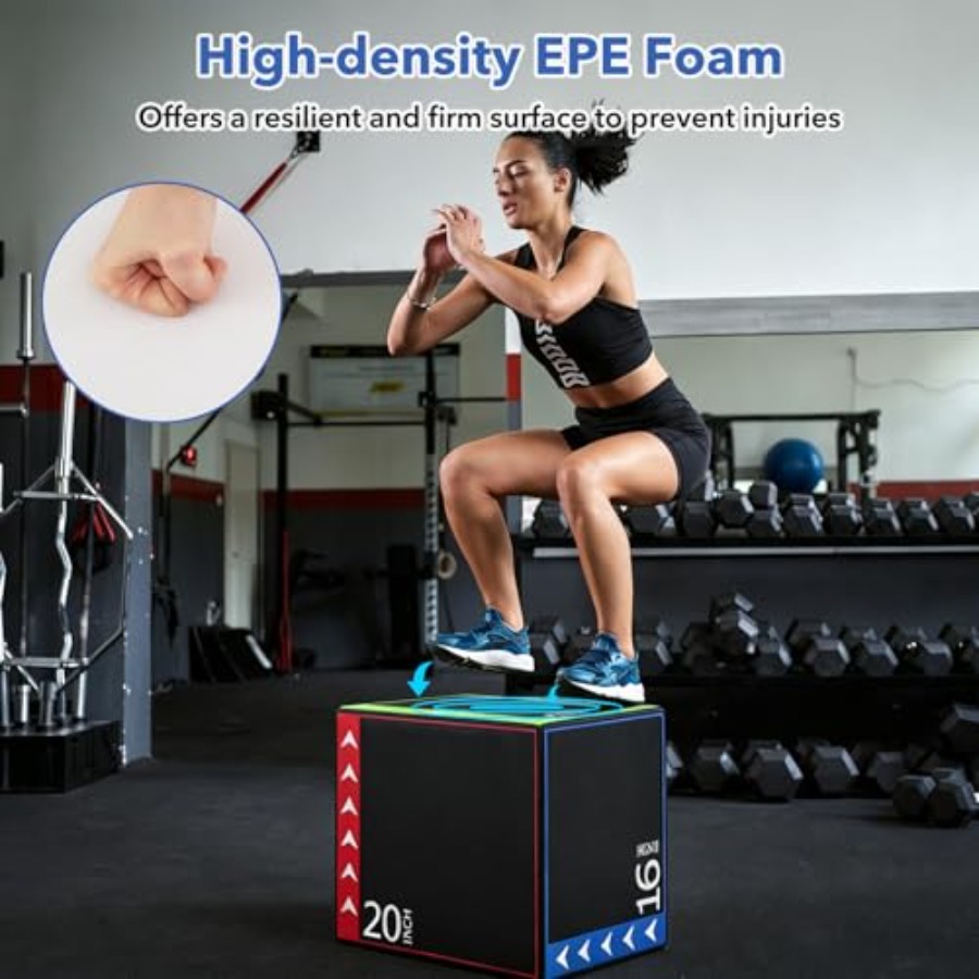 Home gym plyometric jump box:  - Home Gym Jump Box 评论和价格