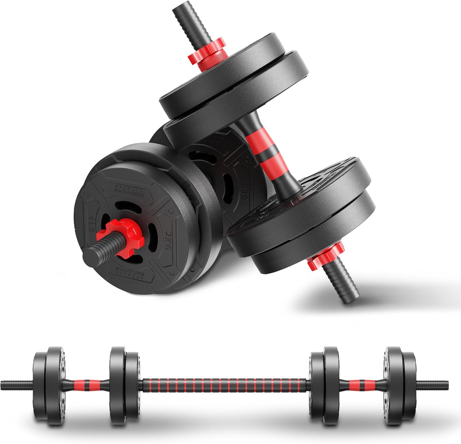 22lb 2-in-1 Adjustable Dumbbel - Home Gym Kit 评论和价格