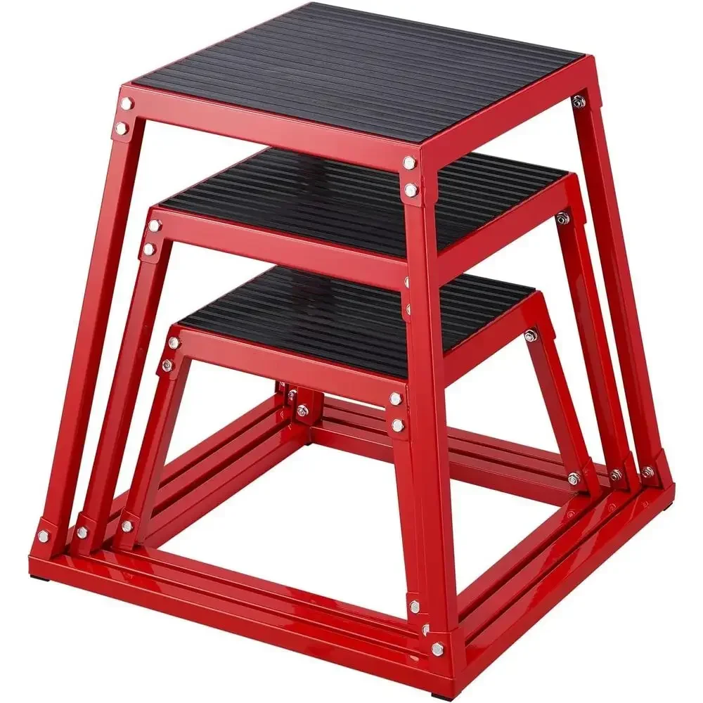 Set of 3 Plyometric Jump Boxes - Home Gym Jump Box 评论和价格