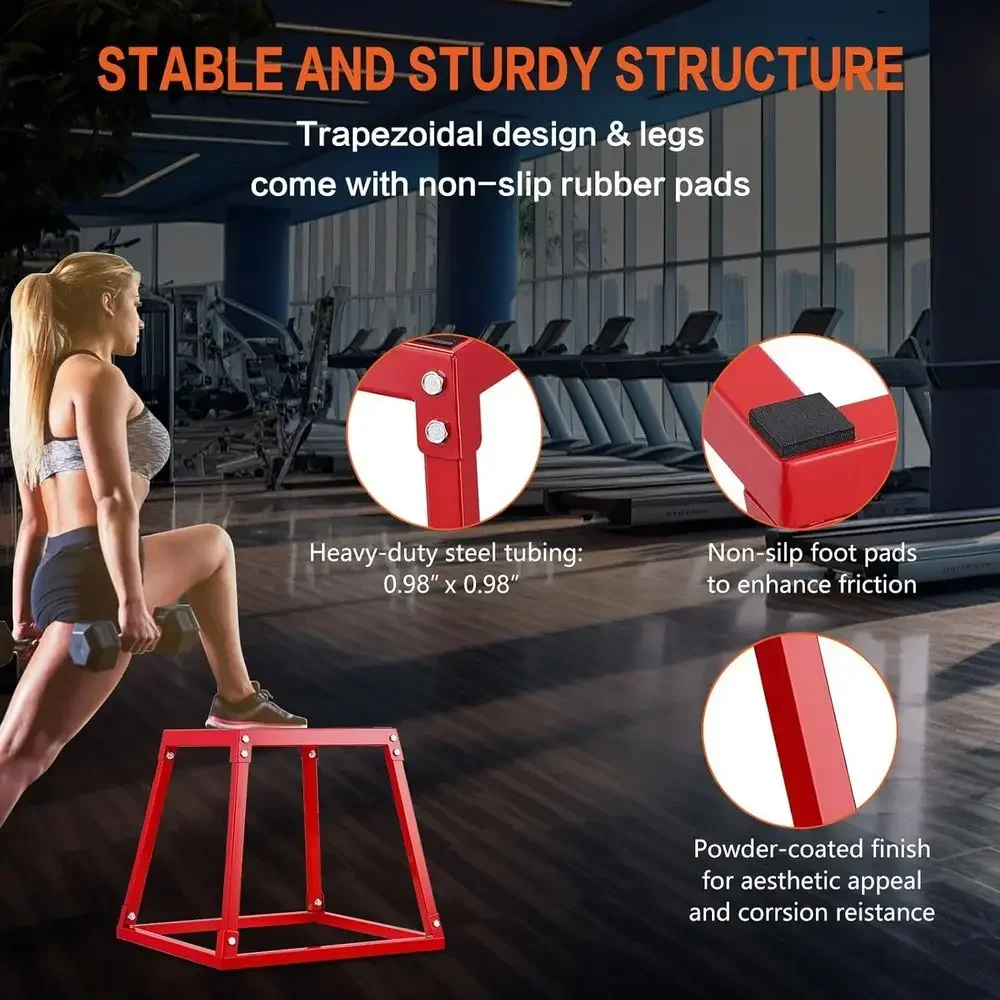Set of 3 Plyometric Jump Boxes - Home Gym Jump Box 评论和价格