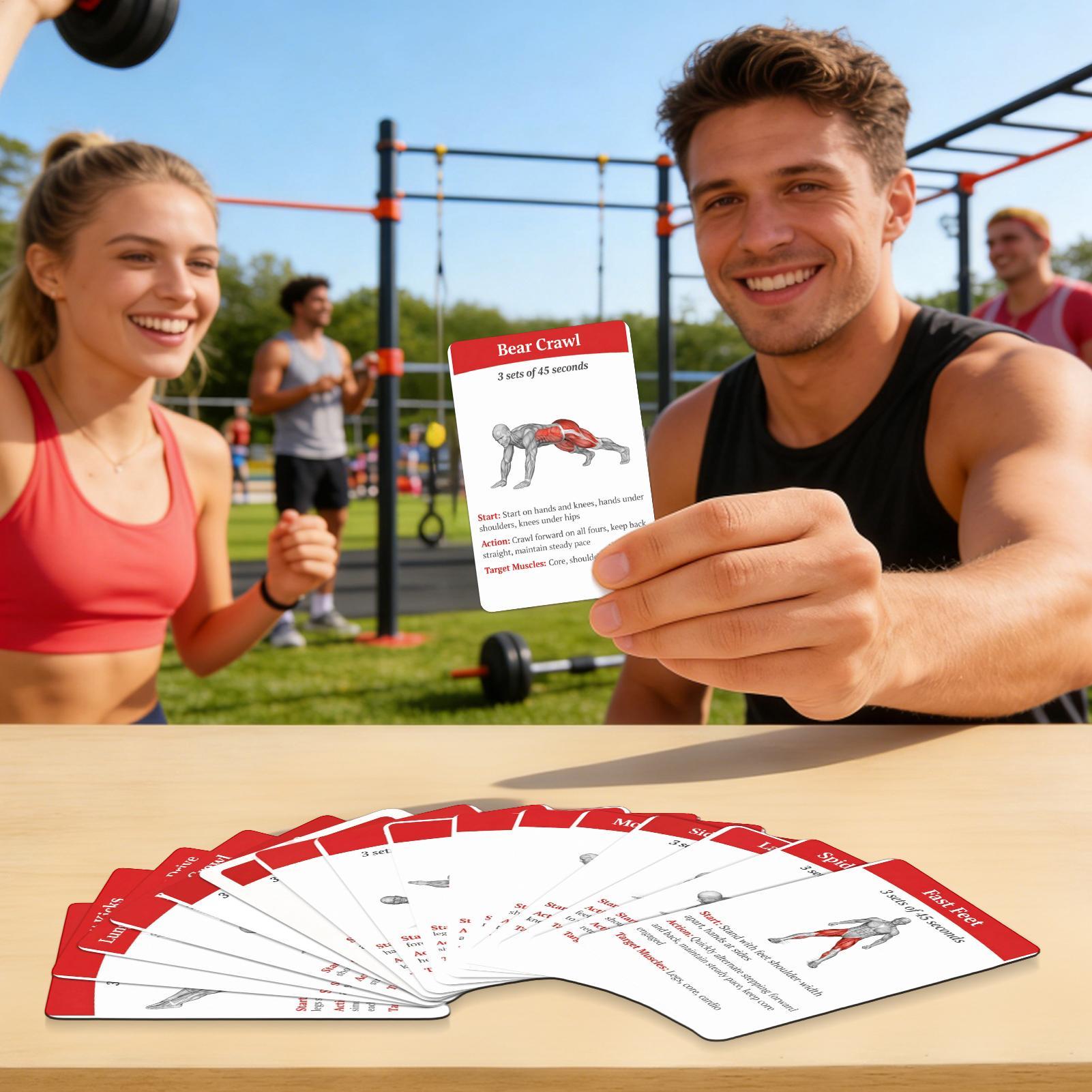 Workout Cards Exercise Deck 36 - Home Gym Kit 评论和价格