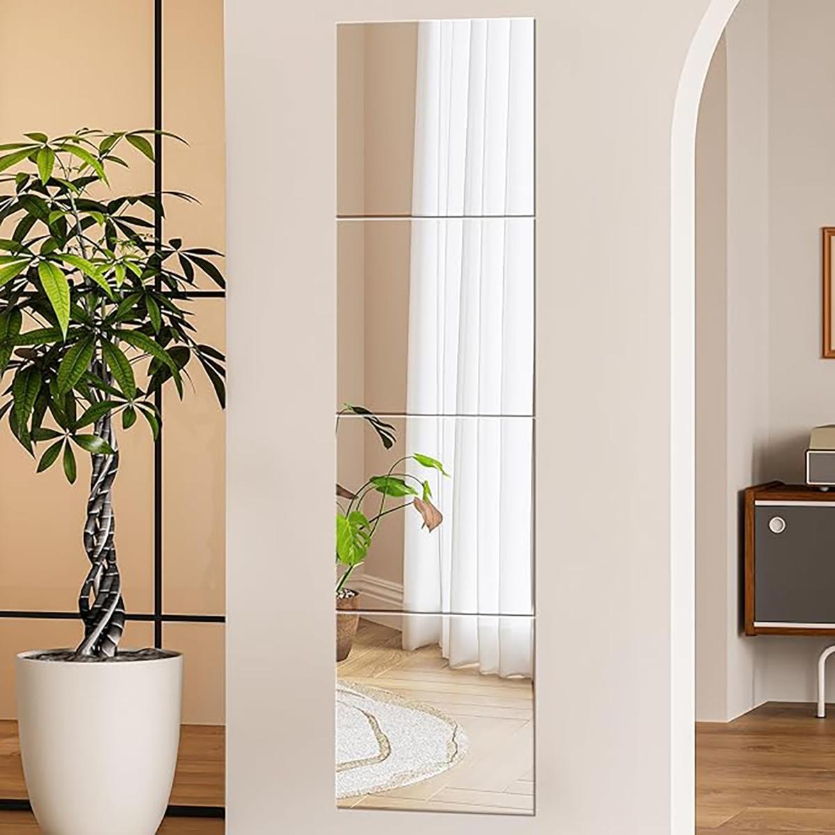 4Pcs Acrylic Mirror Wall Stick - Home Gym Diy 评论和价格