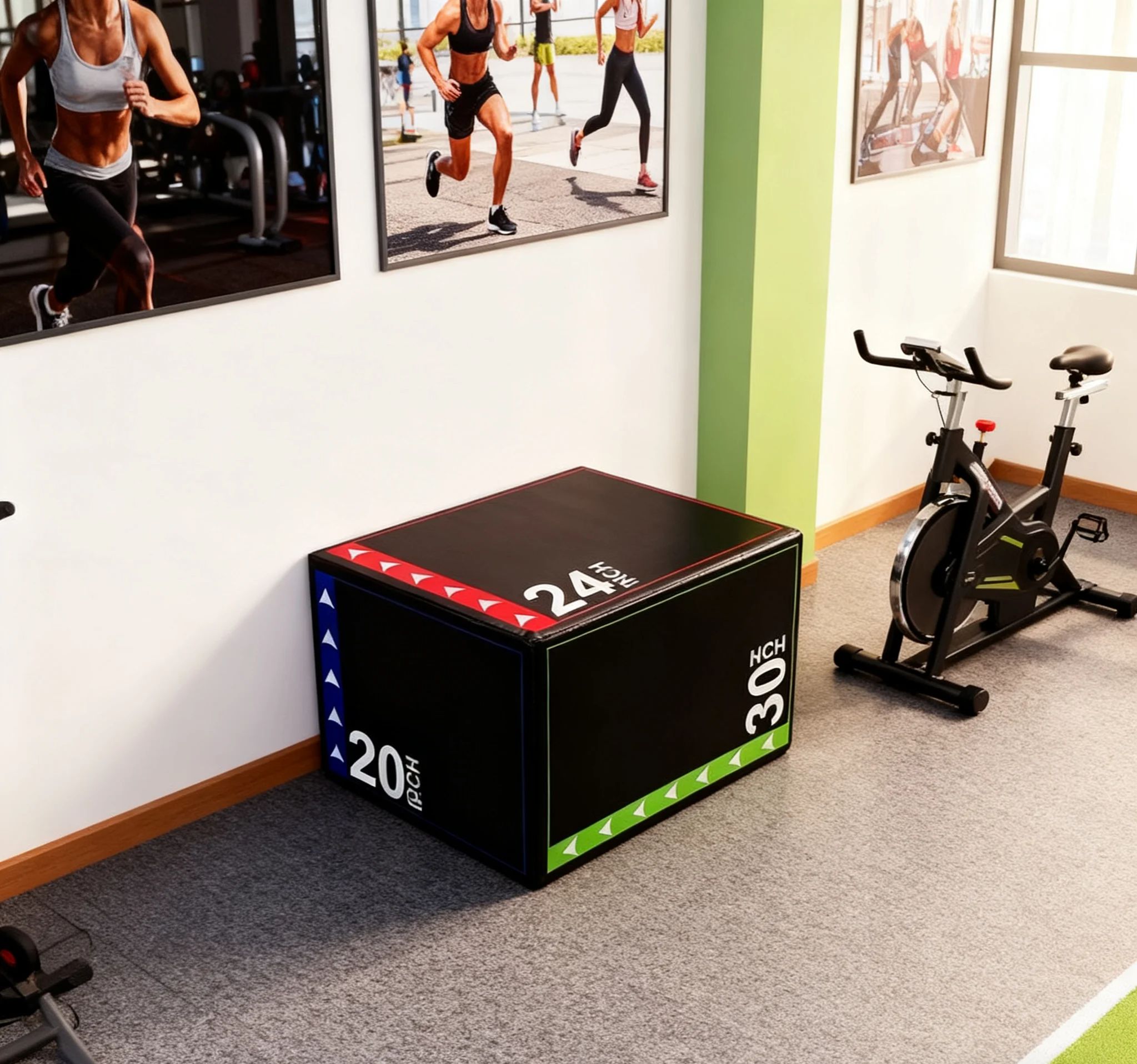 3-in-1Jump Box Plyometric Box  - Home Gym Jump Box 评论和价格