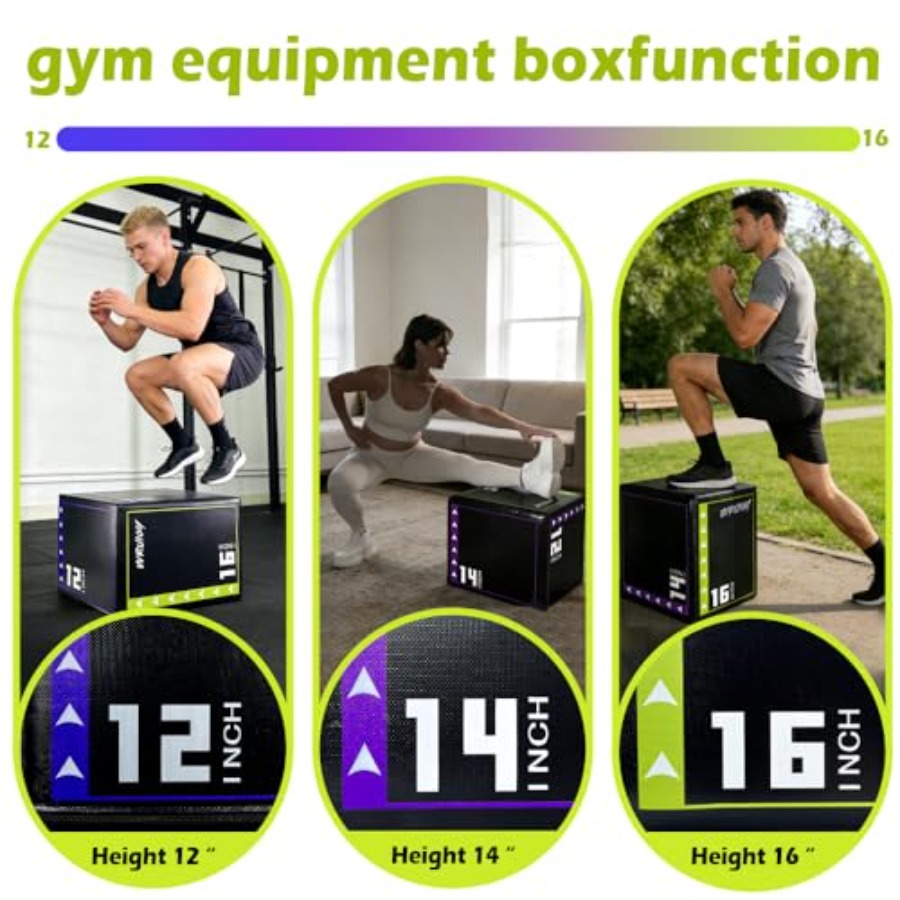Home gym exercise box: foam bl - Home Gym Jump Box 评论和价格