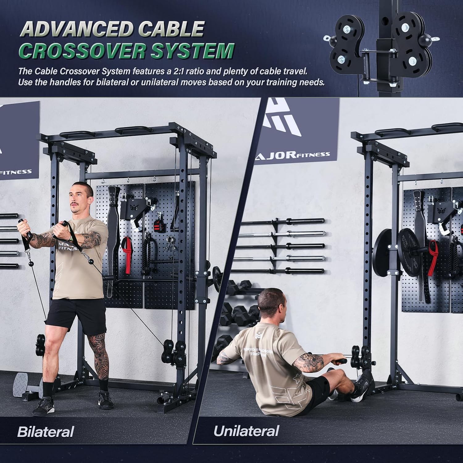 Drone3 Power Rack, 2500lbs Mul - Pulley Home Gym 评论和价格