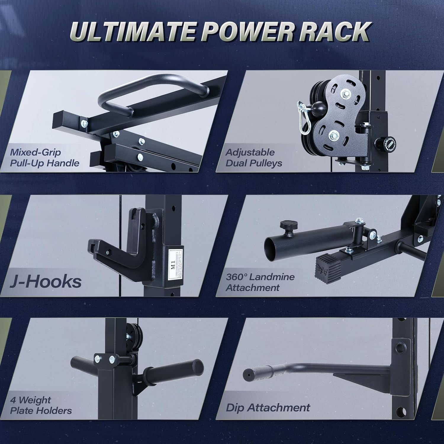 Drone3 Power Rack, 2500lbs Mul - Pulley Home Gym 评论和价格