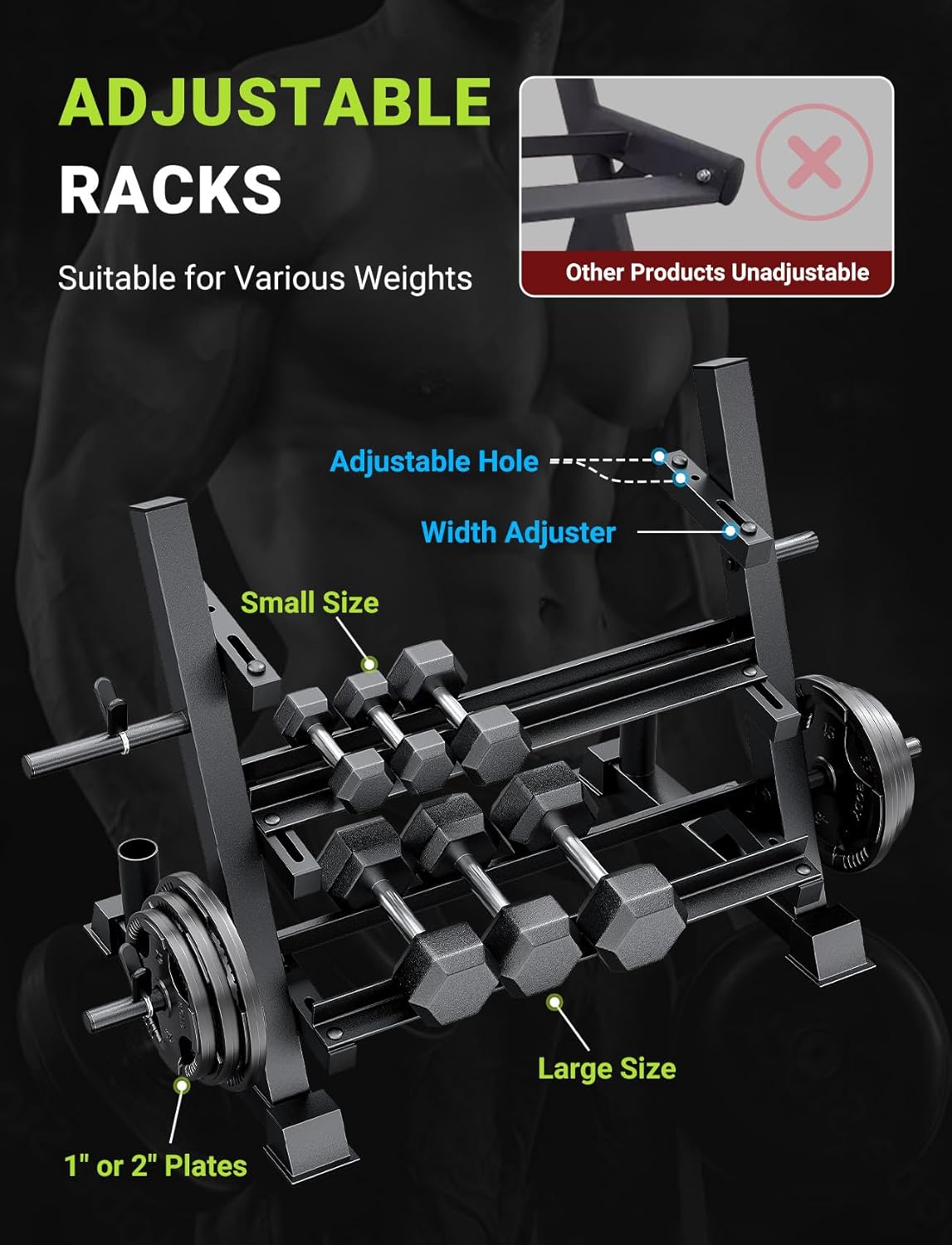 Home Gym Use, Solid Material,  - Home Gym Rack 评论和价格