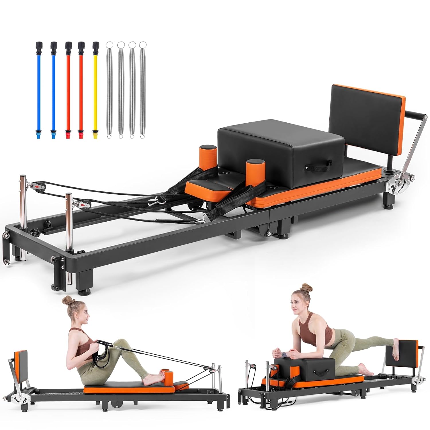 Pilates Reformer, Foldable Pil - Home Gym Jump Box 评论和价格