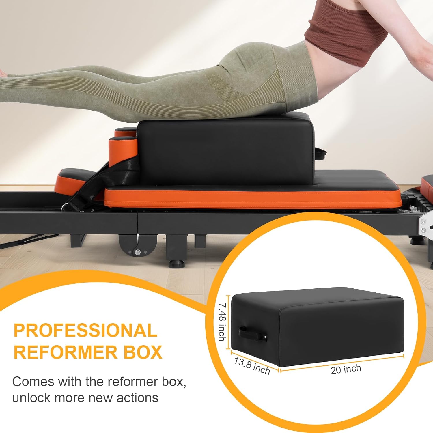 Pilates Reformer, Foldable Pil - Home Gym Jump Box 评论和价格