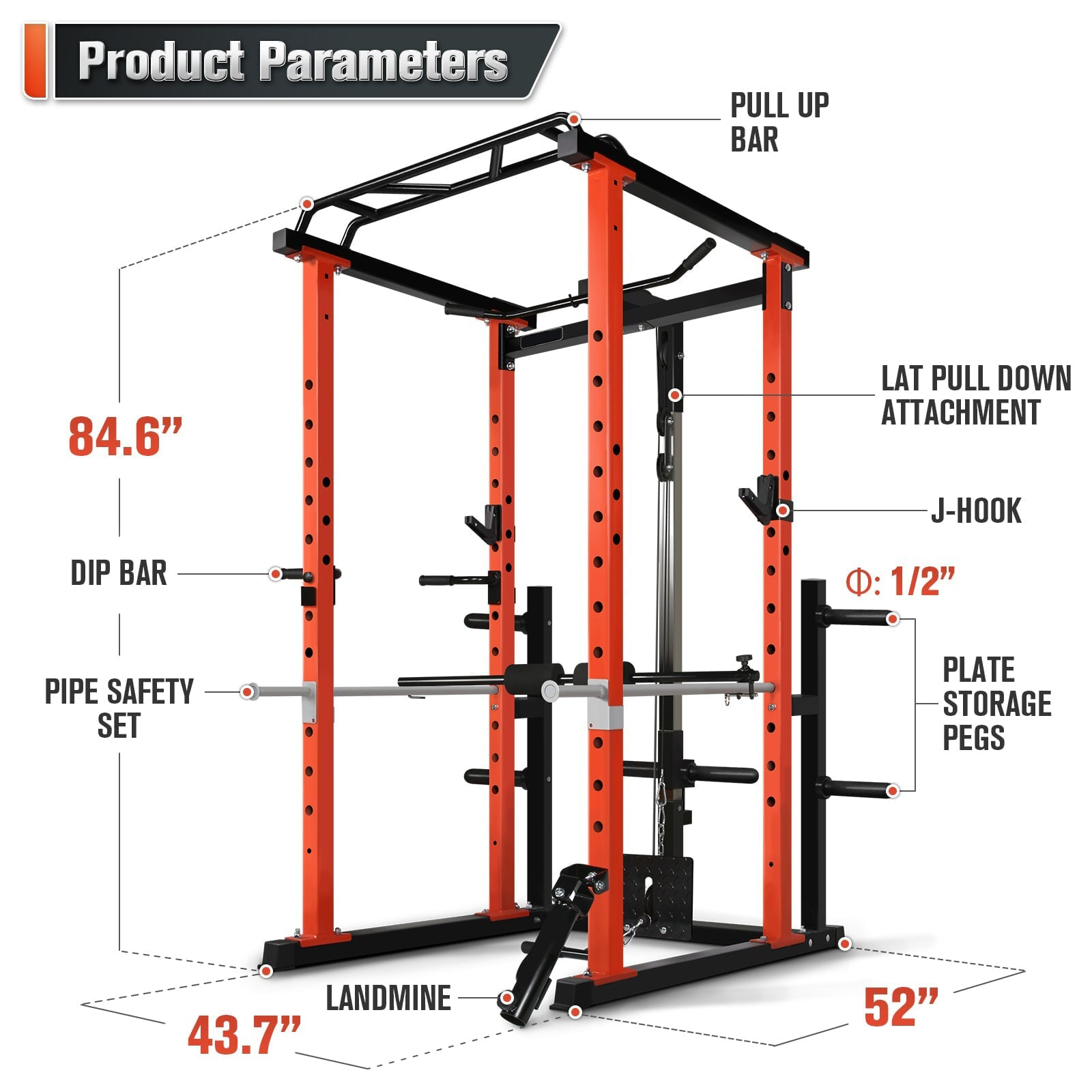 Commercial  Multi-function Pow - Home Gym Rack 评论和价格