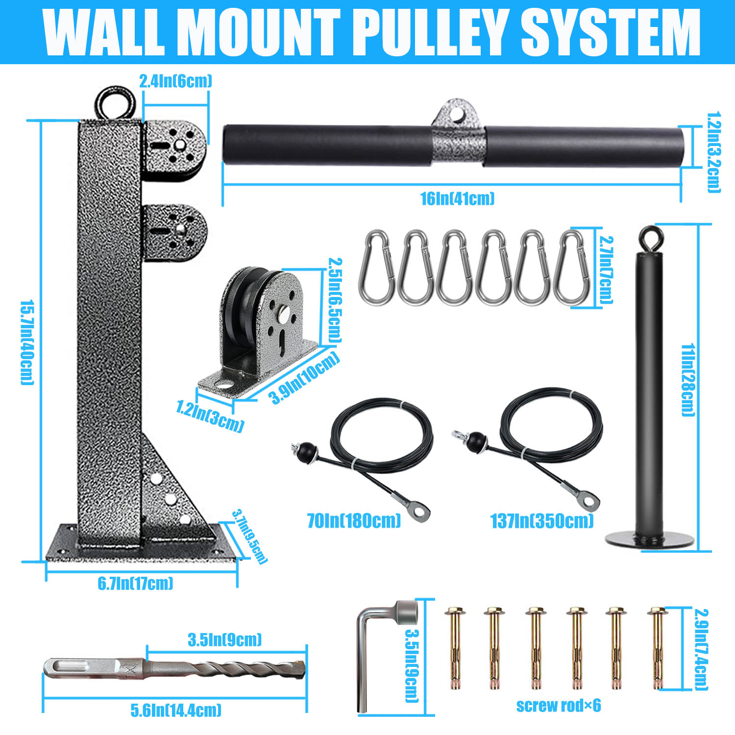Fitness Wall Mounted Pulley Sy - Pulley Home Gym 评论和价格