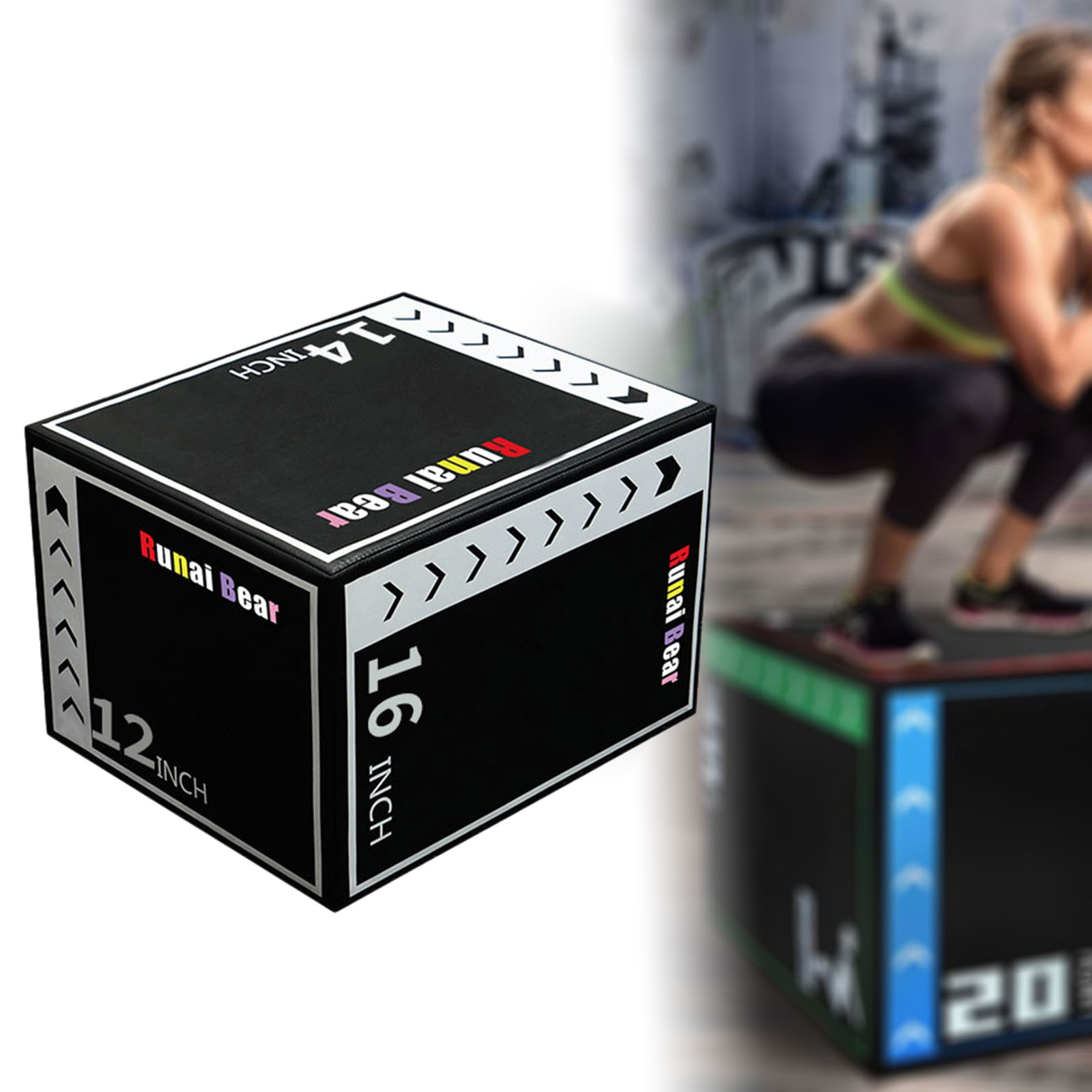Plyo Jumping Exercise Box Port - Home Gym Jump Box 评论和价格