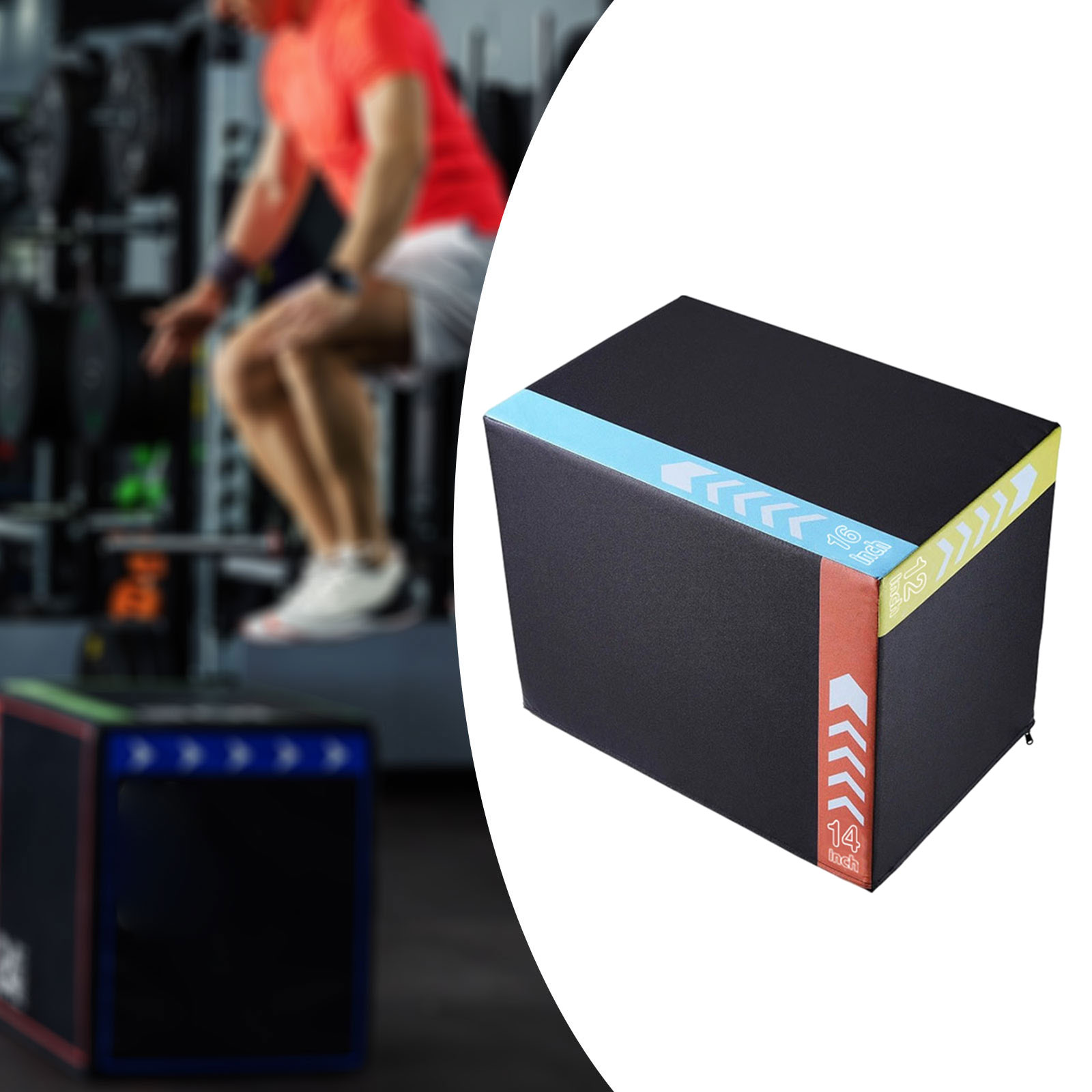 Plyo Jumping Exercise Box Port - Home Gym Jump Box 评论和价格