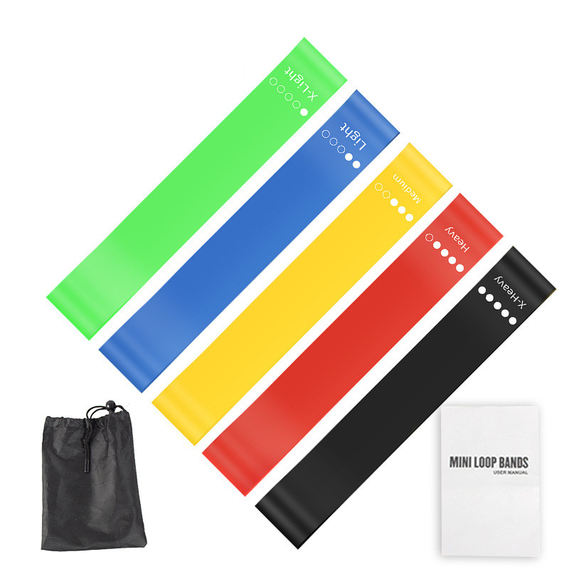 5Pcs TPE Resistance Bands Set  - Home Gym Kit 评论和价格