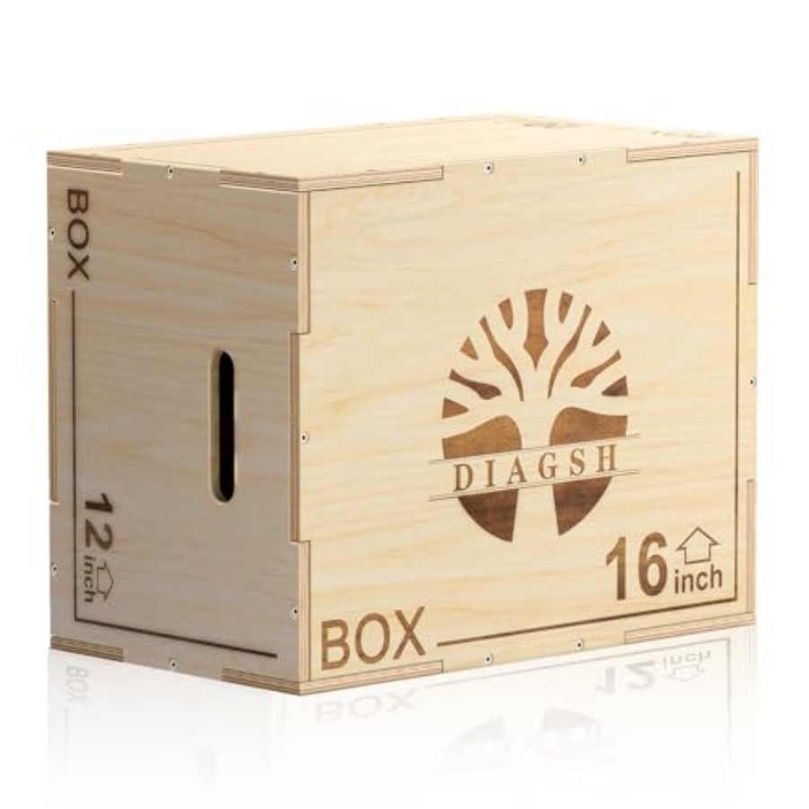 Plyo Box - 3-in-1 wood plyomet - Home Gym Jump Box 评论和价格
