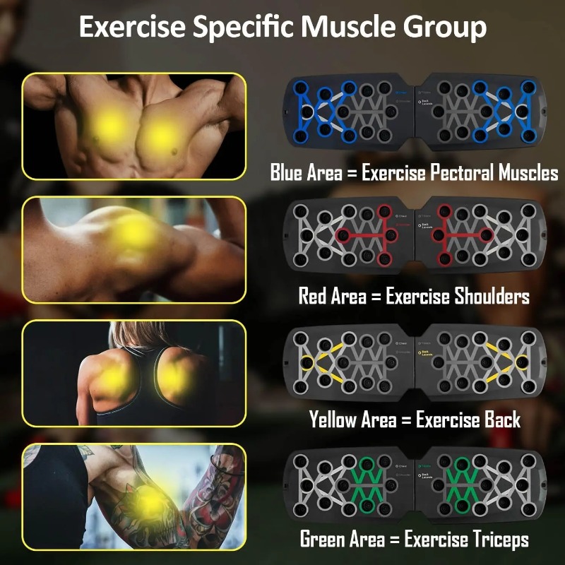 Foldable Push Up Board with Re - Home Gym Ideas 评论和价格